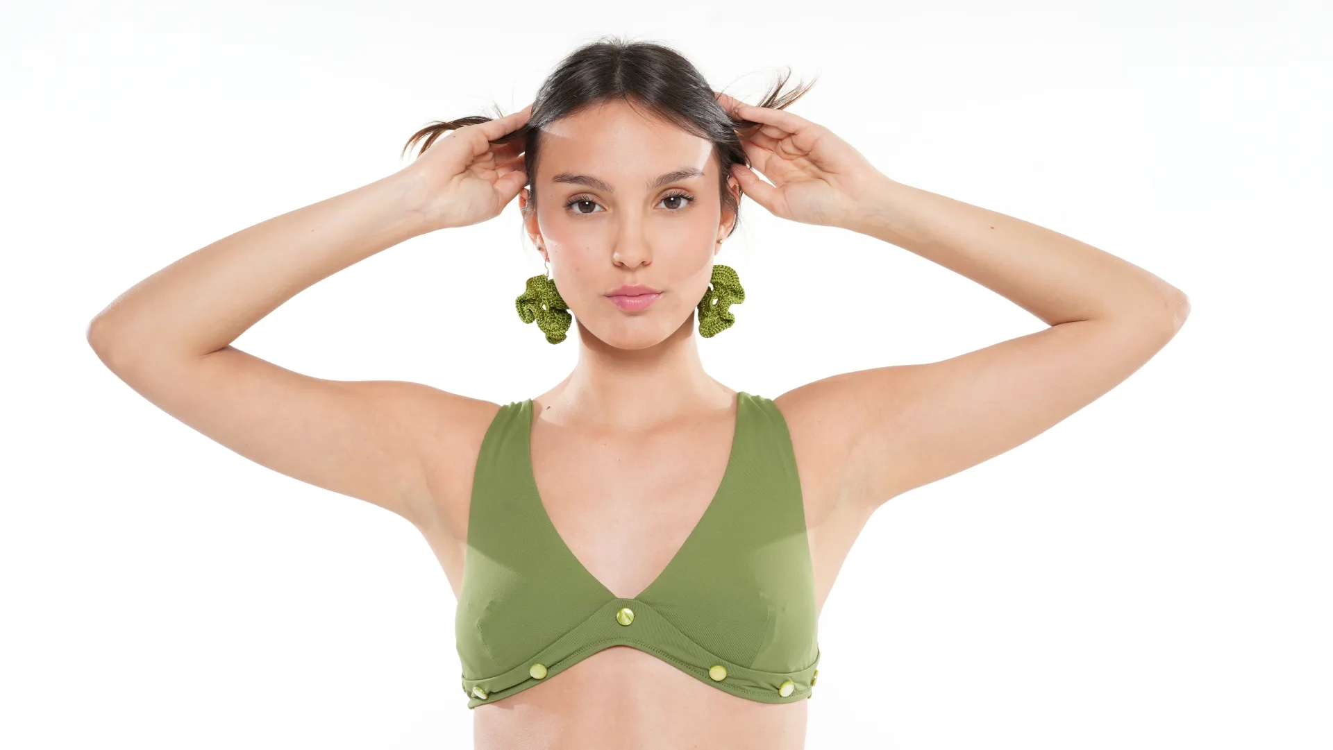 Orecchini Garofano Verde